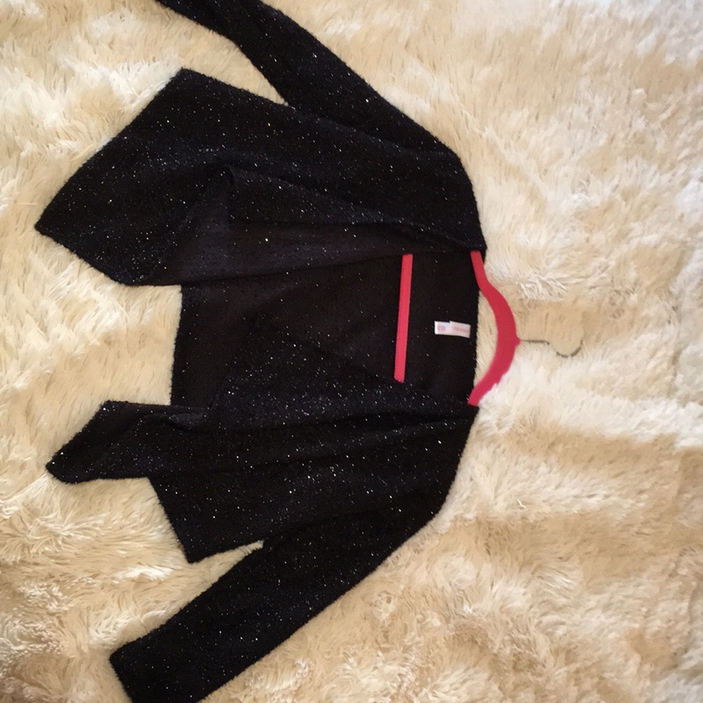 {xhilaration} Black sparkle cover up sweater